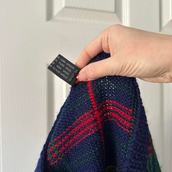 Vintage 80's Men's Pure Wool Sweater Vest Large - Picture 3 of 4